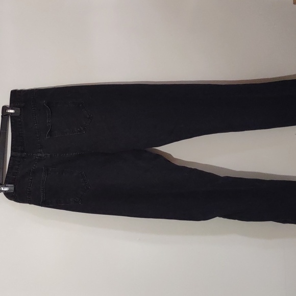 Black Goth Rock and roll emo pants black denim jeans for men size XL - Picture 10 of 14